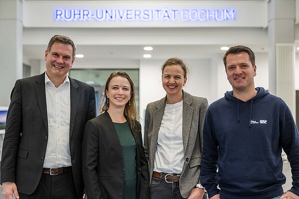 Das CLIB-Team Jan-Hendrik Kamlage, Carolin Mügge, Stefanie Bröring und Marc Seelbach (von links).