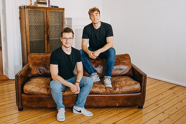 Die Gründer von acadim: Sebastian und Moritz