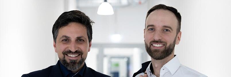   Dr. Mohamad Sbeiti (links) und Samet Gökbayrak sind die Gründer von Entryzero.