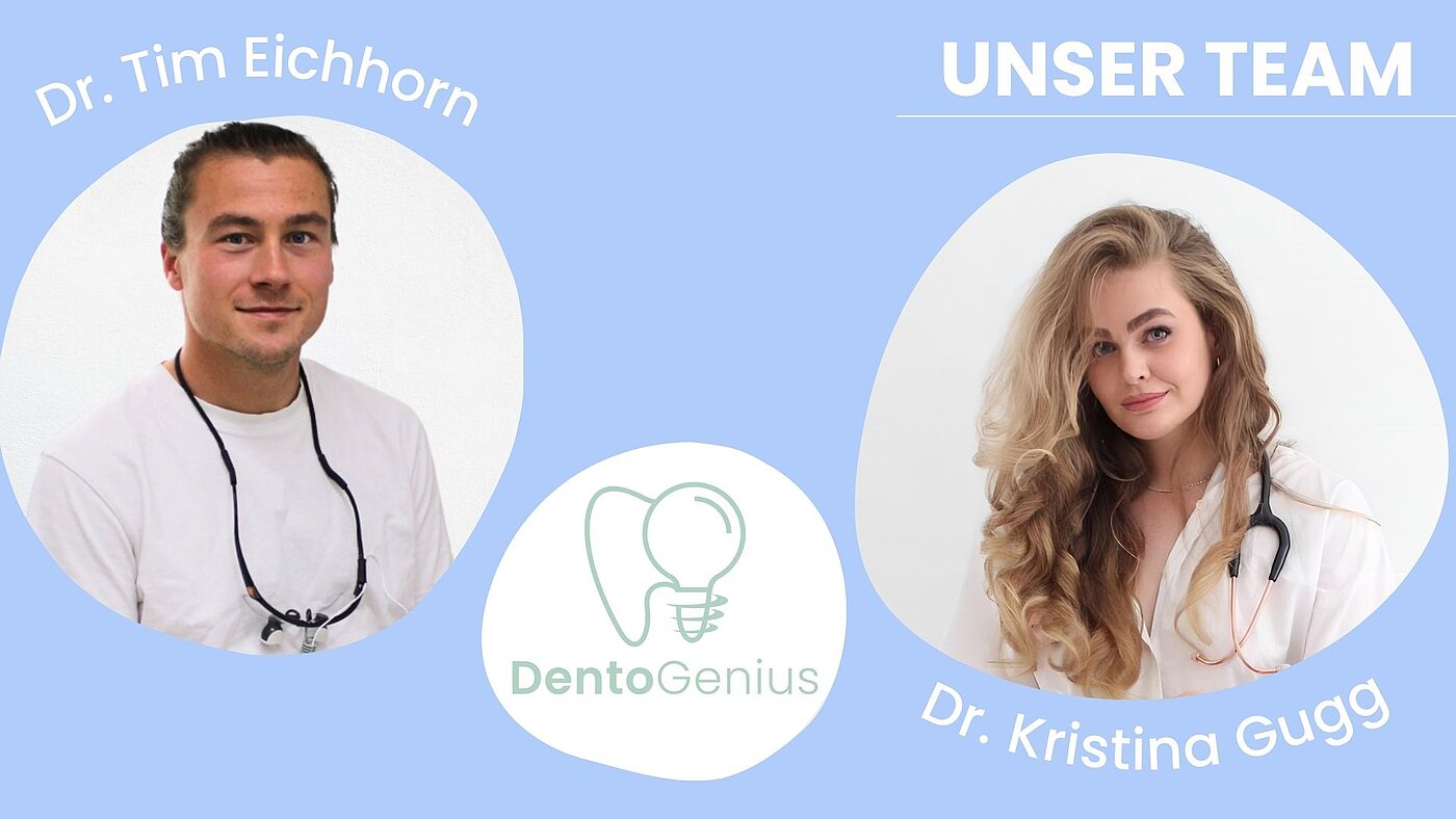 DentoGenius Gründungteam Die Gründer*innen von DentoGenius: Tim Eichhorn und Kristina Gugg.