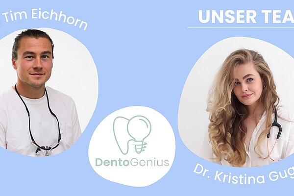 Die Gründer*innen von DentoGenius: Tim Eichhorn und Kristina Gugg.