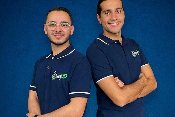 Azhar Alhamwi und Majd Sawas sind die Gründer von SteigUP.