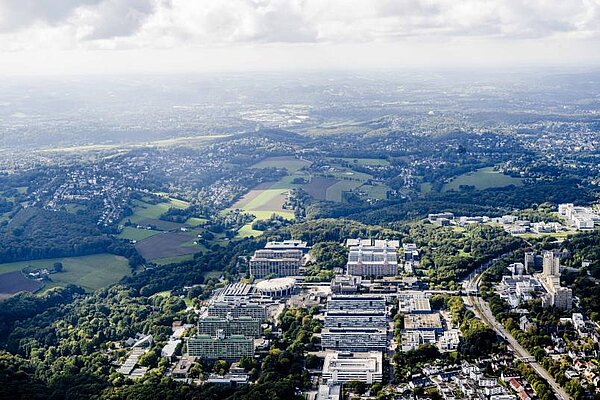 Luftaufnahme des RUB-Campus