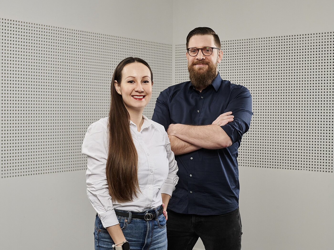Alesia Kunts und Gerrit Halfmann, die Gründer*innen von LearnSlice.