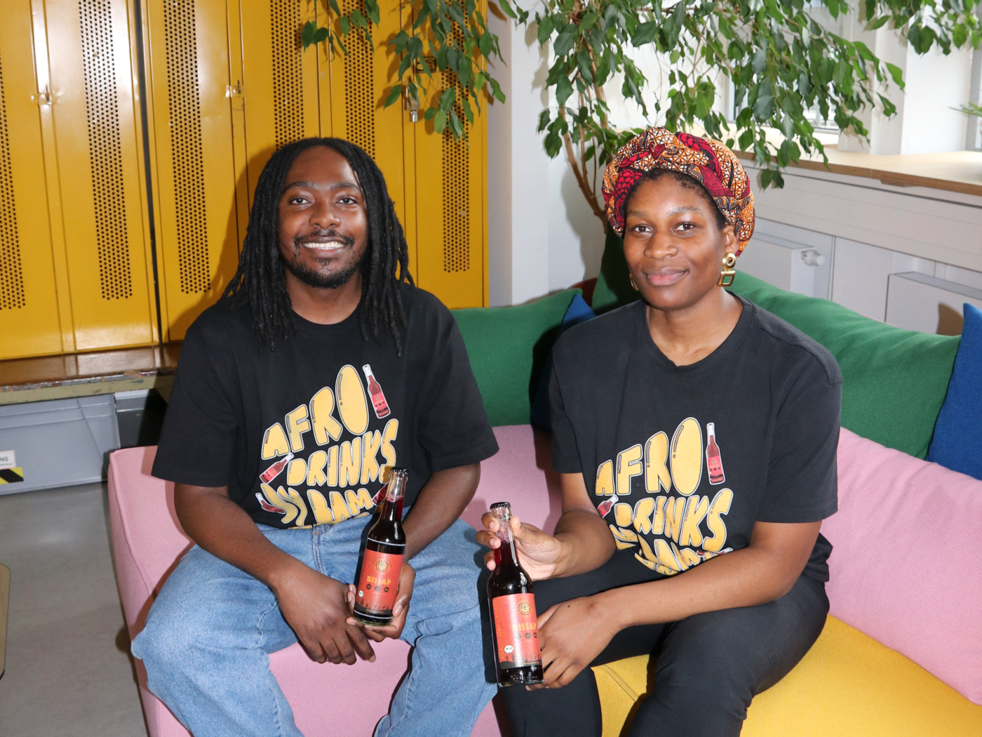 Gründungsteam BAM Das Gründungsteam von Afro Drinks by BAM, Marya und Ben