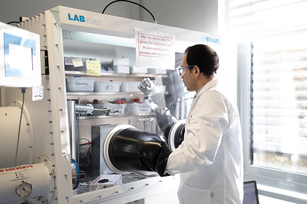 Person working in a lab